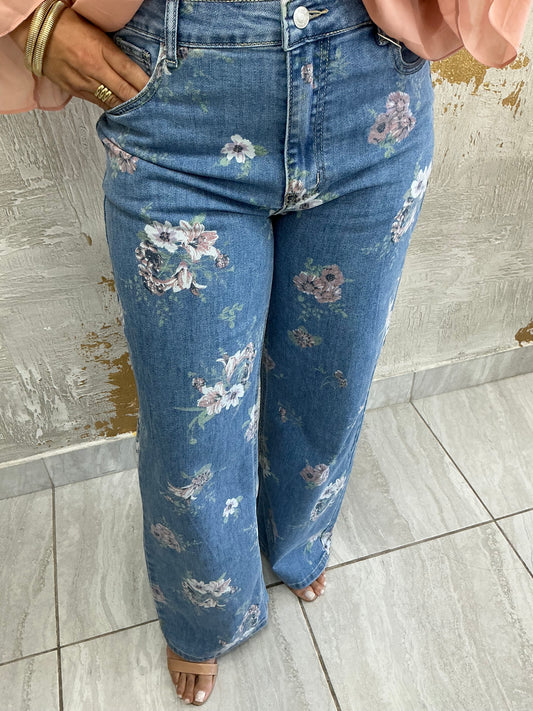Flower pink Denim