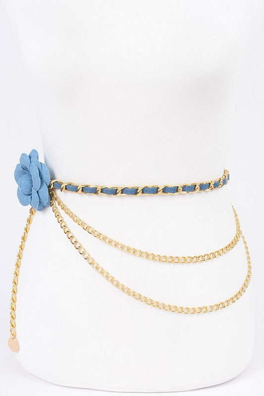 Flower Metal Belt