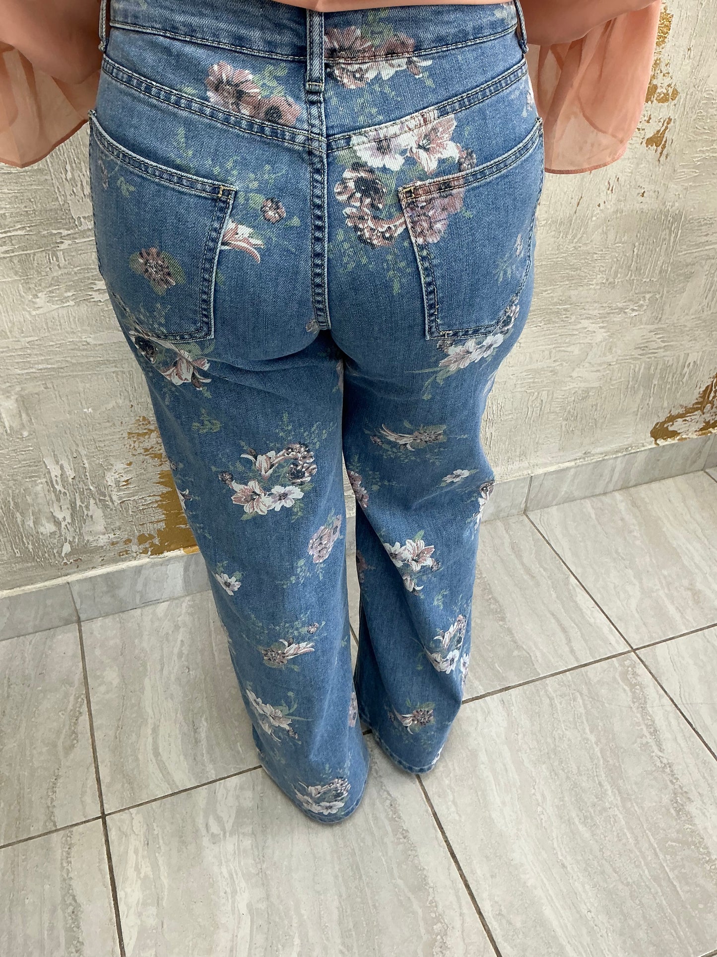 Flower pink Denim