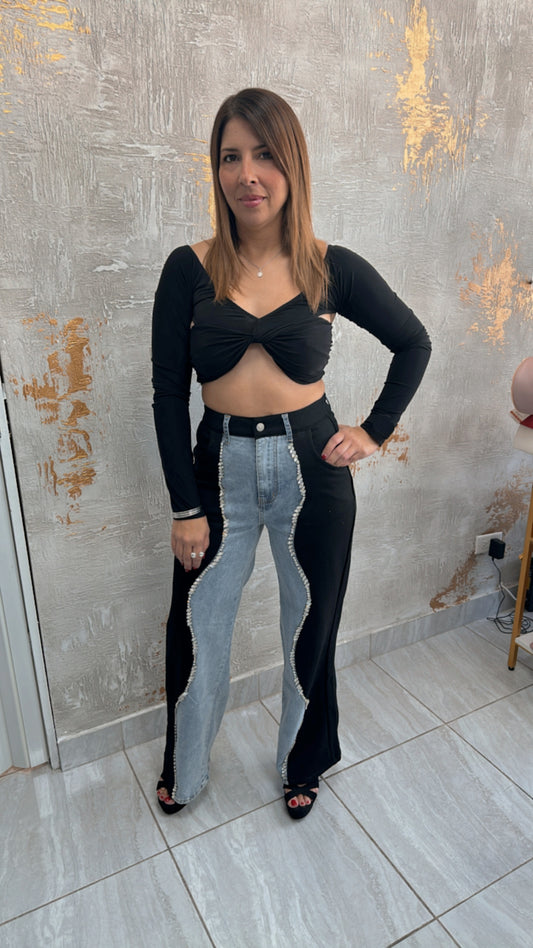 Crazy jeans black pants