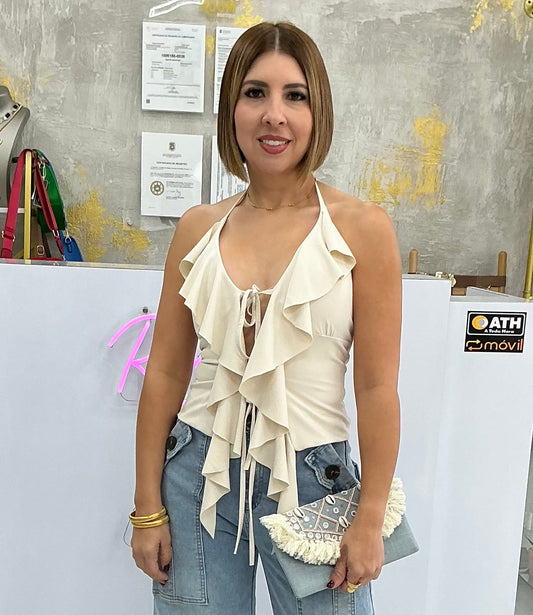 Ruffle Halter top