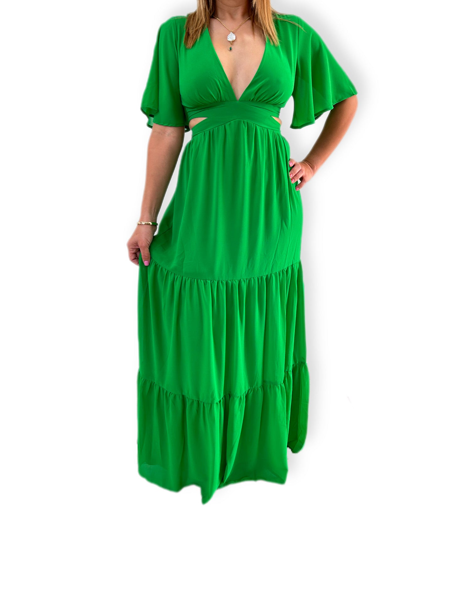 Emerald elegance dress