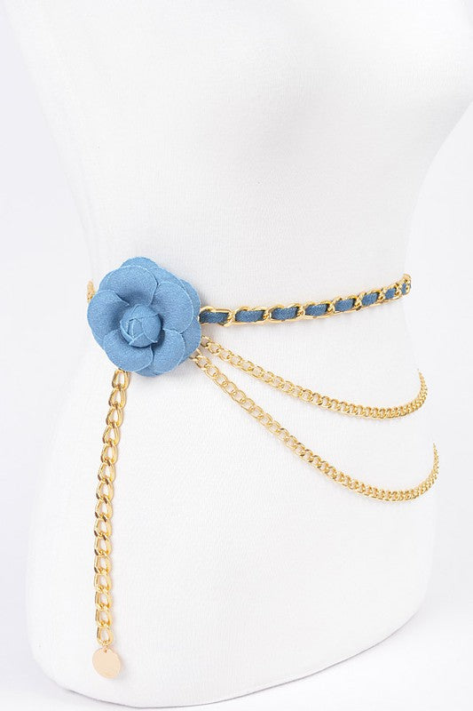 Flower Metal Belt