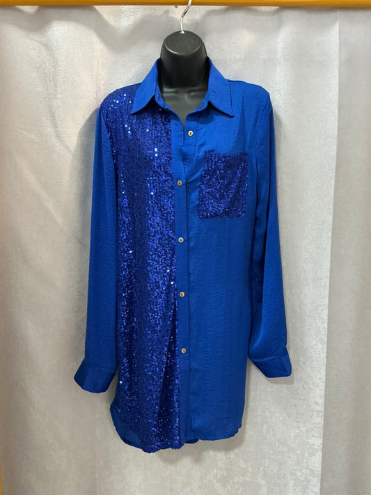 Sequin Shirt Dress