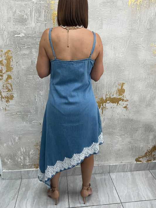 Lacedenim Mid Dress