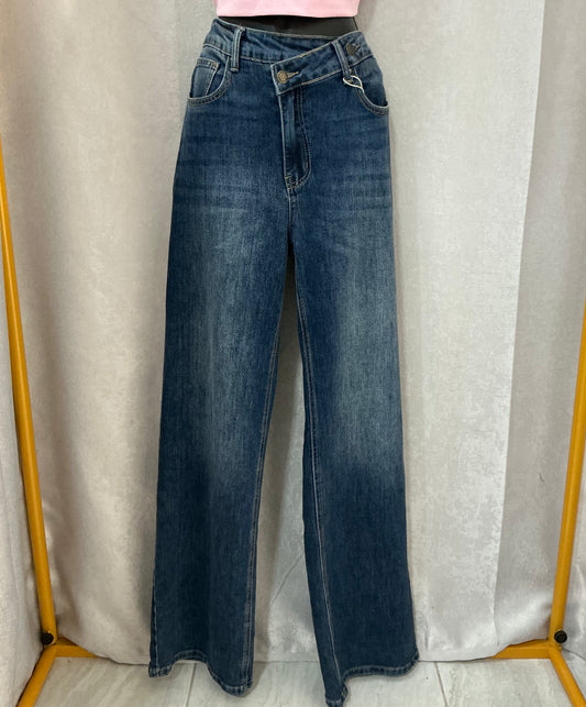 Botón de lado denim